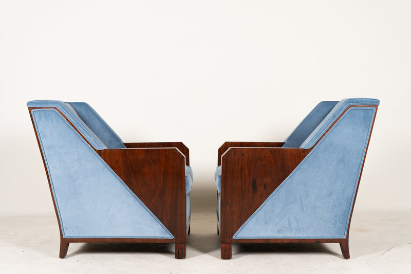 A Pair of French Lounge Chairs by Maison Dominique, c.1940