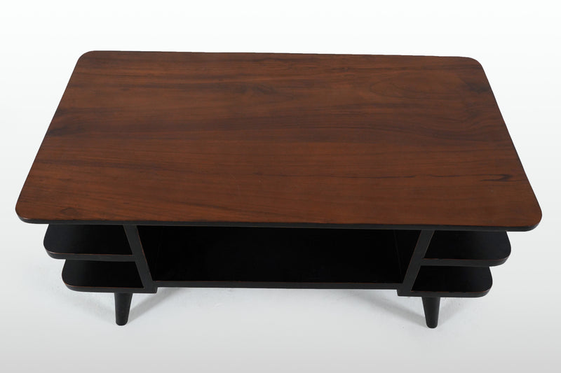 A British Colonial Teak Wood Coffee Table