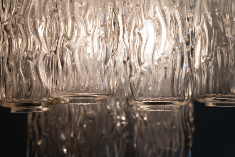 A Tony Zucchery Murano Glass Chandelier, Italy c.1970
