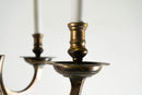 An Impressive European Solid Brass Chandelier