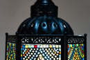 An Indian Style Lantern with Colored Glass Mosaic