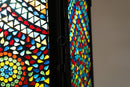 An Indian Style Lantern with Colored Glass Mosaic