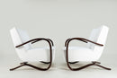 A Pair of Halabala Style Arm Chairs