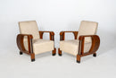 A Pair of Indian Art Deco Club Chairs