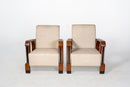 A Pair of Indian Art Deco Club Chairs