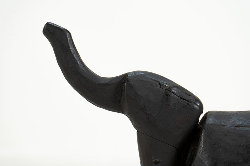 Wooden Paper Mache Mold of Elephant