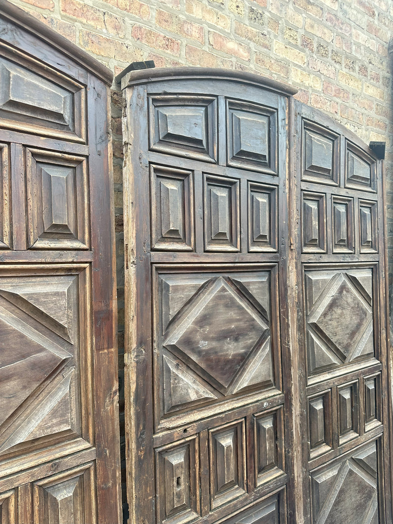 A Set of 4 French Walnut Wall Panels