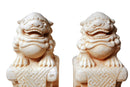 A Pair of Chinese Marble Fu Dogs