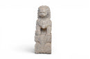 A Pair of Carved Stone Fu dogs