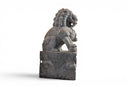 A Pair of Carved Stone Fu dogs
