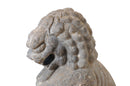 A Pair of Carved Stone Fu dogs