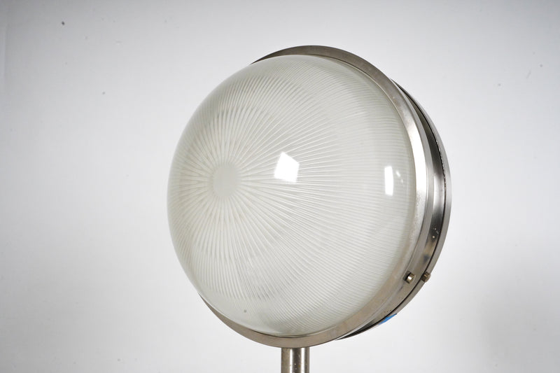 A Pair of Italian Wall Sconces In Stainless Steel