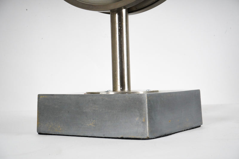 A Pair of Italian Wall Sconces In Stainless Steel