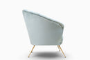 A Mid Century Modern Italian Club Chair with Brass Legs