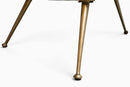 A Mid Century Modern Italian Club Chair with Brass Legs