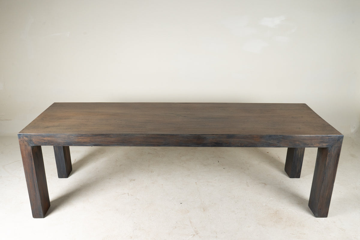 A Monumental Teakwood Dining Table