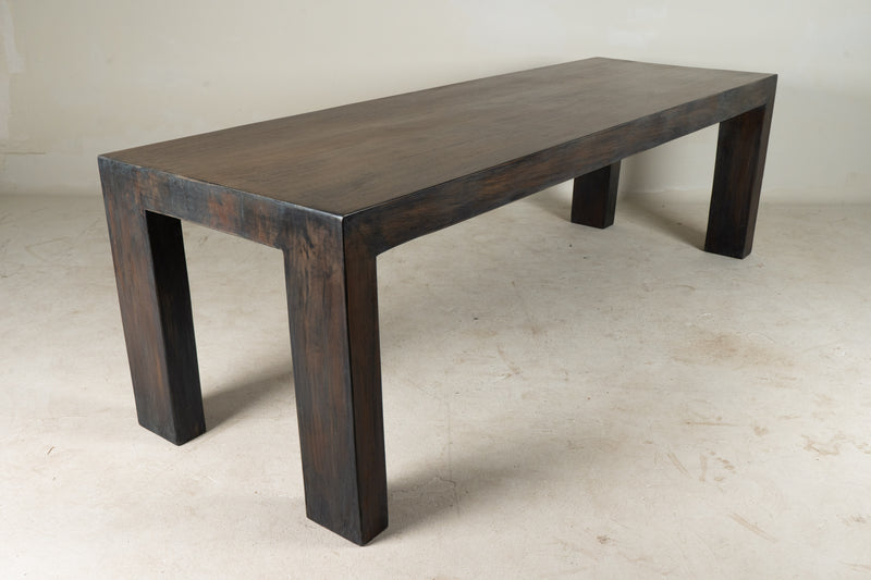 A Monumental Teakwood Dining Table