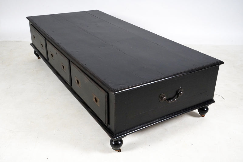 Indian Teakwood Daybed with Three Storage Drawers