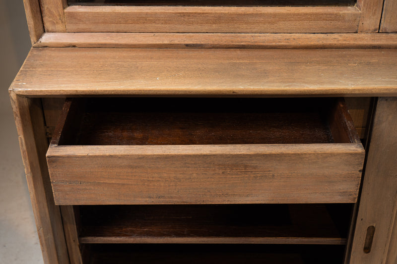 Mid-Century Burmese Colonial Teak Bookcase