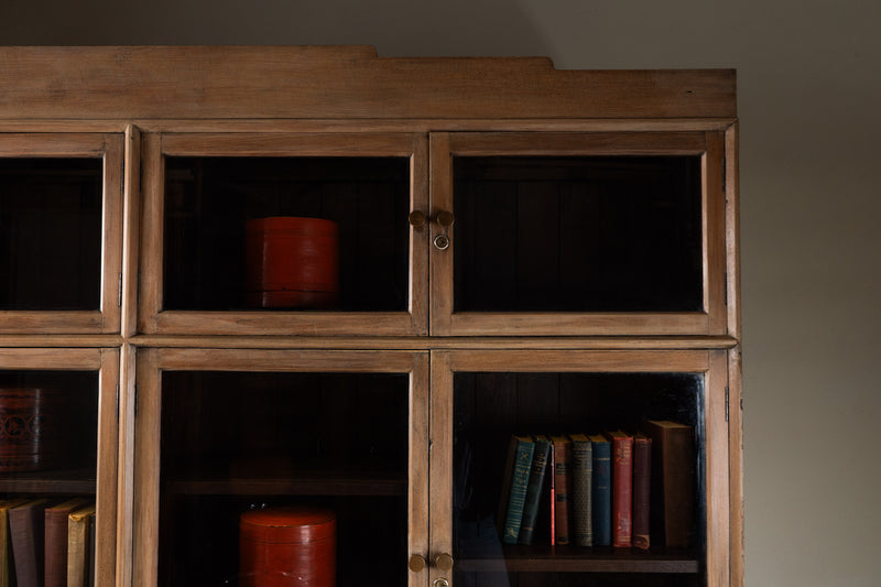 Mid-Century Burmese Colonial Teak Bookcase