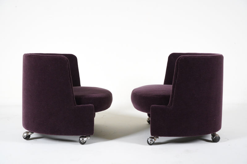 A Pair of Petite Modernist Lounge Chairs