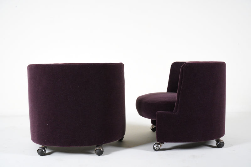 A Pair of Petite Modernist Lounge Chairs