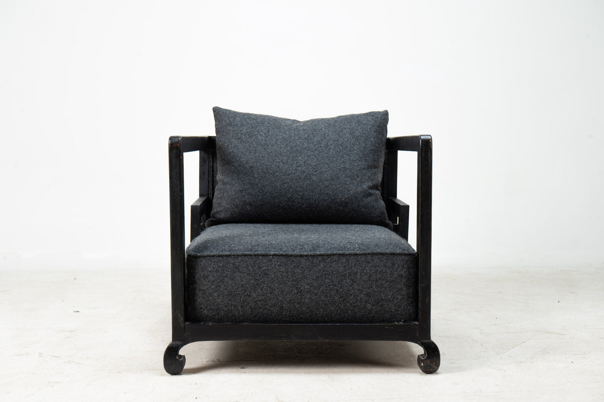 A French Art Deco Chinoiserie Arm Chair