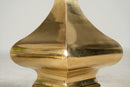 A Pair of Art Deco Brass Lamps