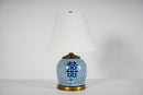 A Blue and White "Double Happiness" Jar Lamp