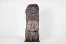 A Teak Wood Sculpture of a Cambodian Apsara Goddess