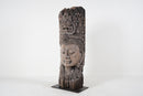 A Teak Wood Sculpture of a Cambodian Apsara Goddess