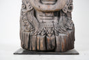 A Teak Wood Sculpture of a Cambodian Apsara Goddess