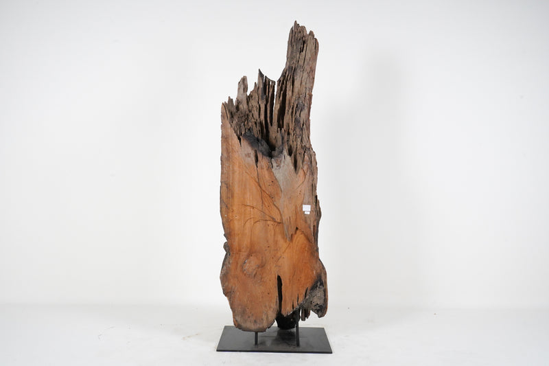 A Teak Wood Sculpture of a Cambodian Apsara Goddess