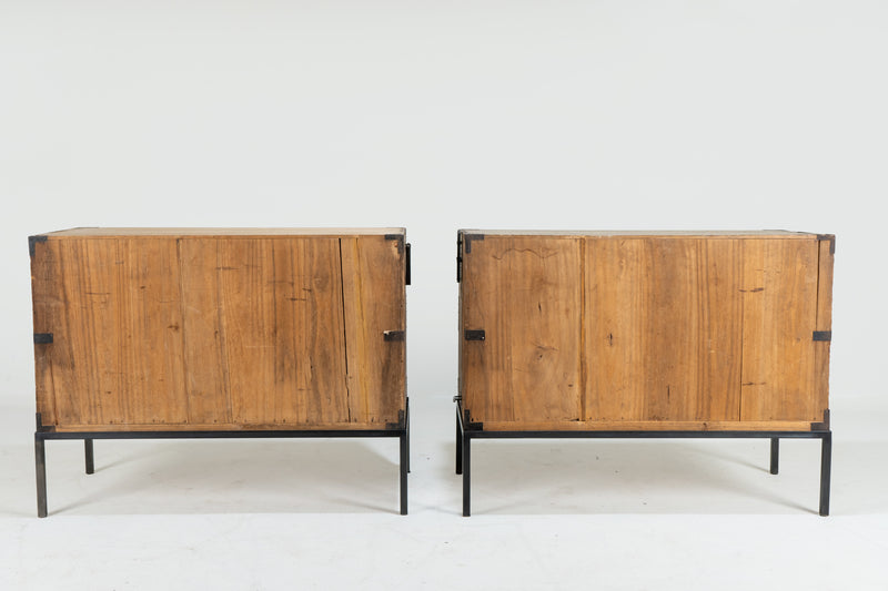 A Pair of Japanese Tansu Bedside Chests