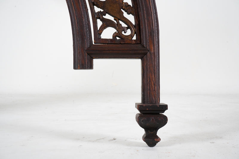 A Late Qing Dynasty Round Elm Wood Arch