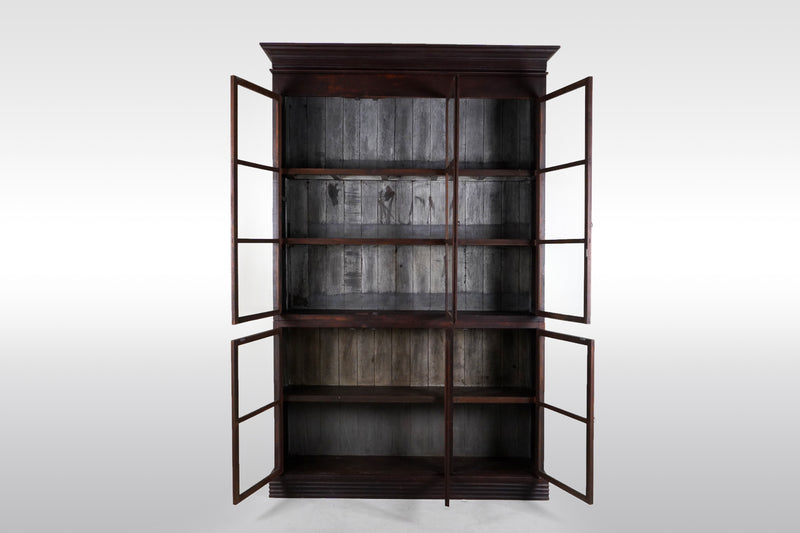 A British Colonial Teak Wood Bookcase