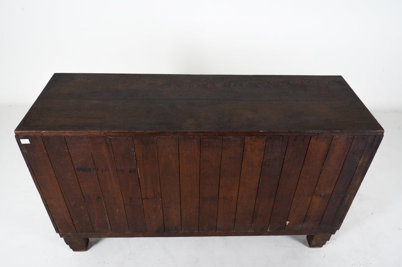 A British Colonial Teak Wood Shop Counter