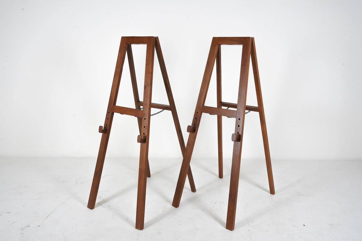 A Burmese Teakwood Easel