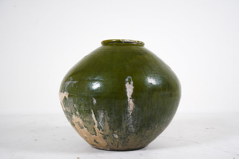 A Green Terracotta Pot