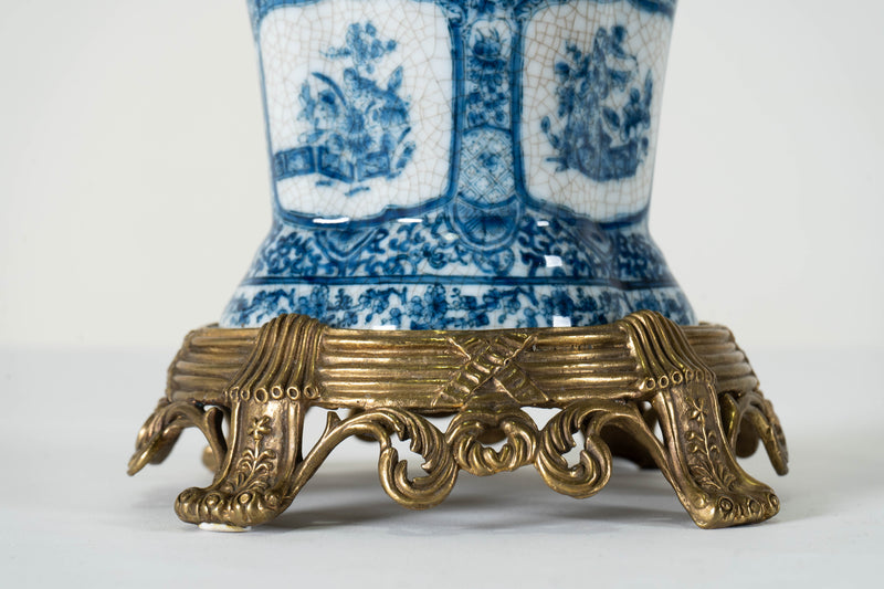 A Blue and White Porcelain Pot