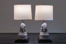 A Pair of Chinese Guardian Lions Lamps