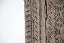 A Hand-Carved Indian Window Frame