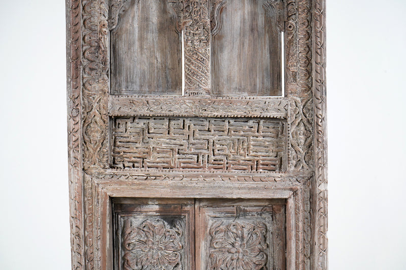 A Hand-Carved Indian Window Frame