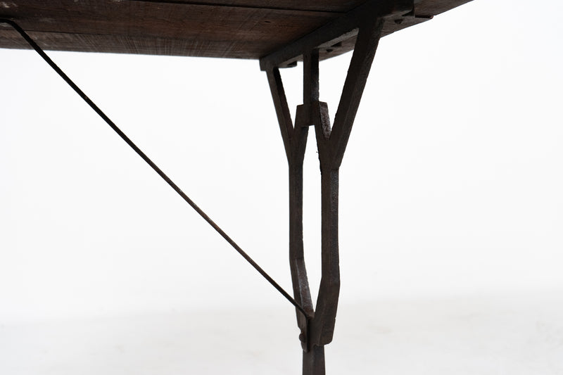 A French Oak Bistro Table, c. 1930