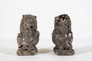 A Pair of Antique Limestone Lions, France c.1900