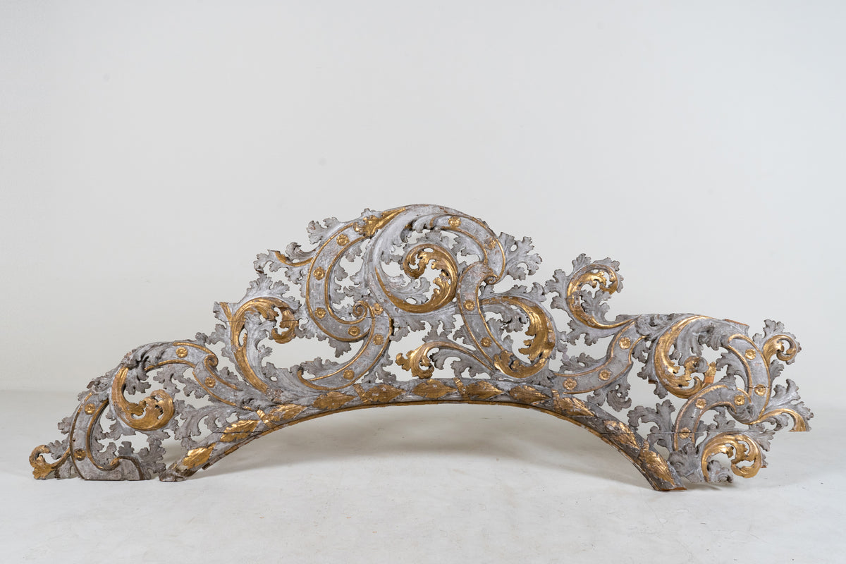 A Large Carved and Gilt Architectural Carving, C. 1780