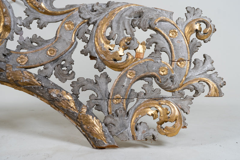A Large Carved and Gilt Architectural Carving, C. 1780