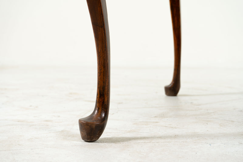 A British Colonial Tea Table With Cabriole Legs