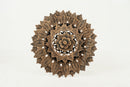 A Carved Teak Lotus Flower
