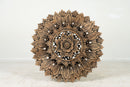 A Carved Teak Lotus Flower